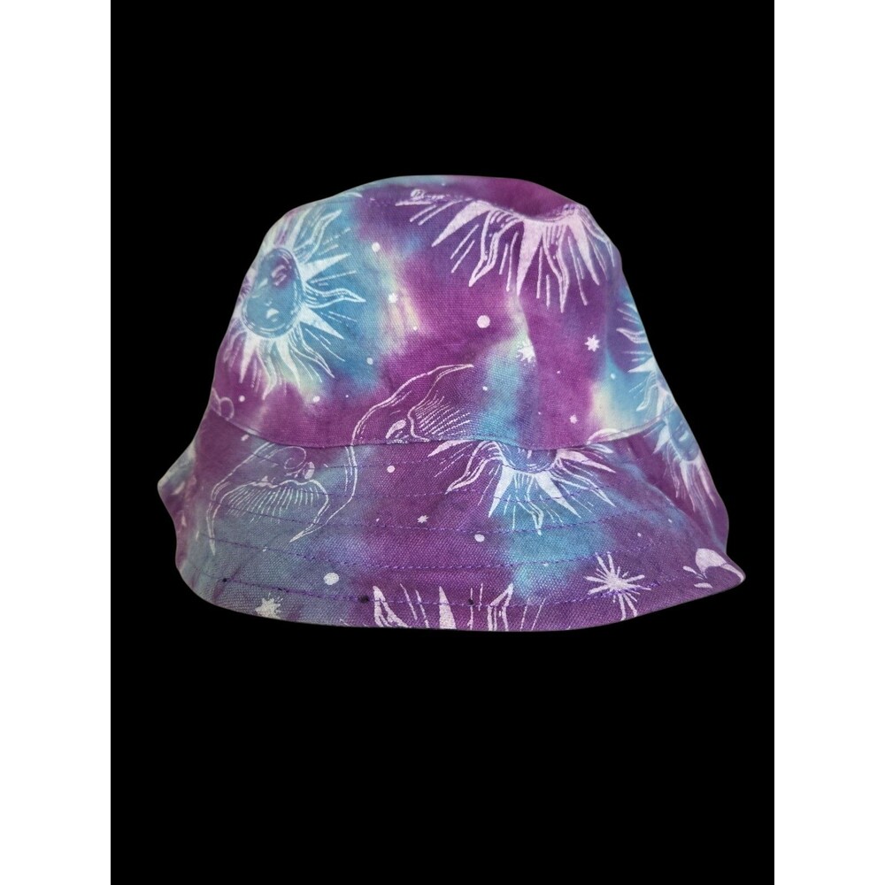 Purple Galaxy Print Bucket Hat